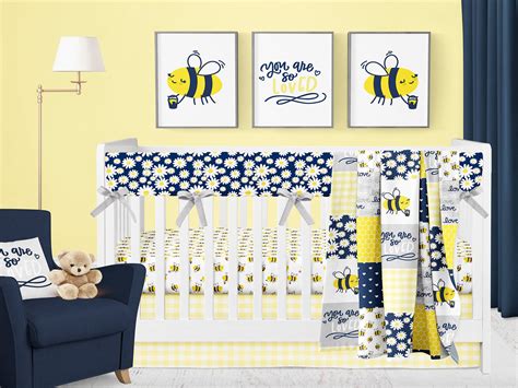 yellow crib blanket|navy and yellow crib bedding.